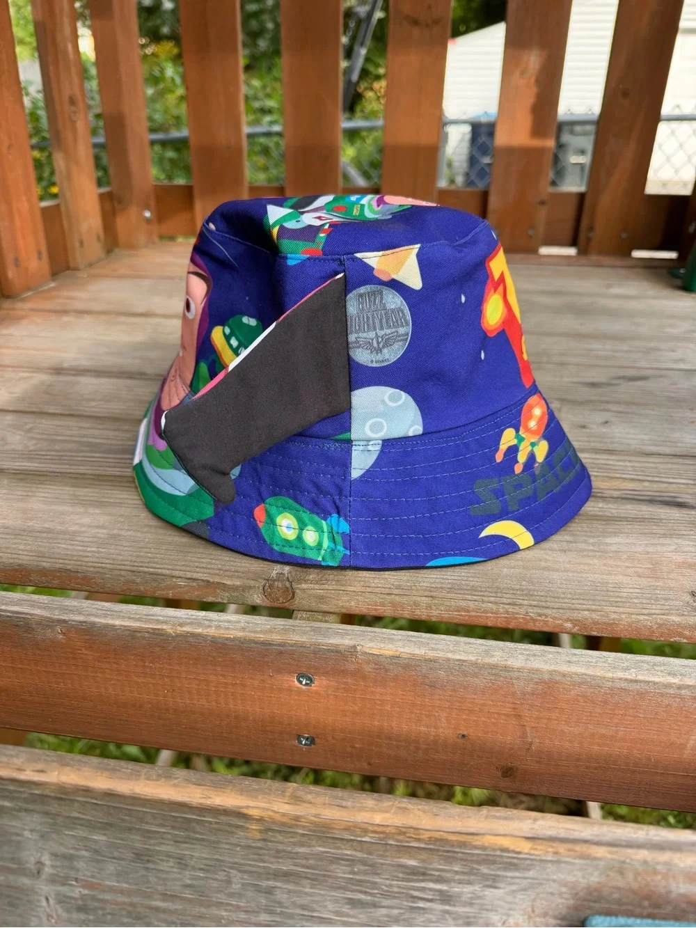 Buzz Lightyear Kids' Space Bucket Hat with Green & Red Accents